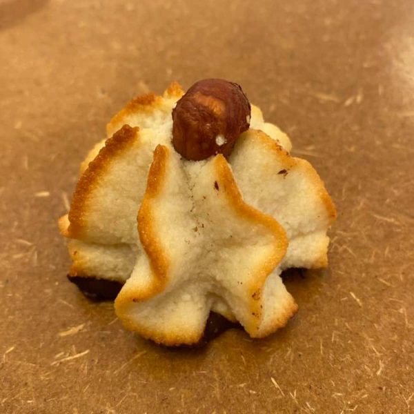 Kransekagestykke m/ mørk chokolade